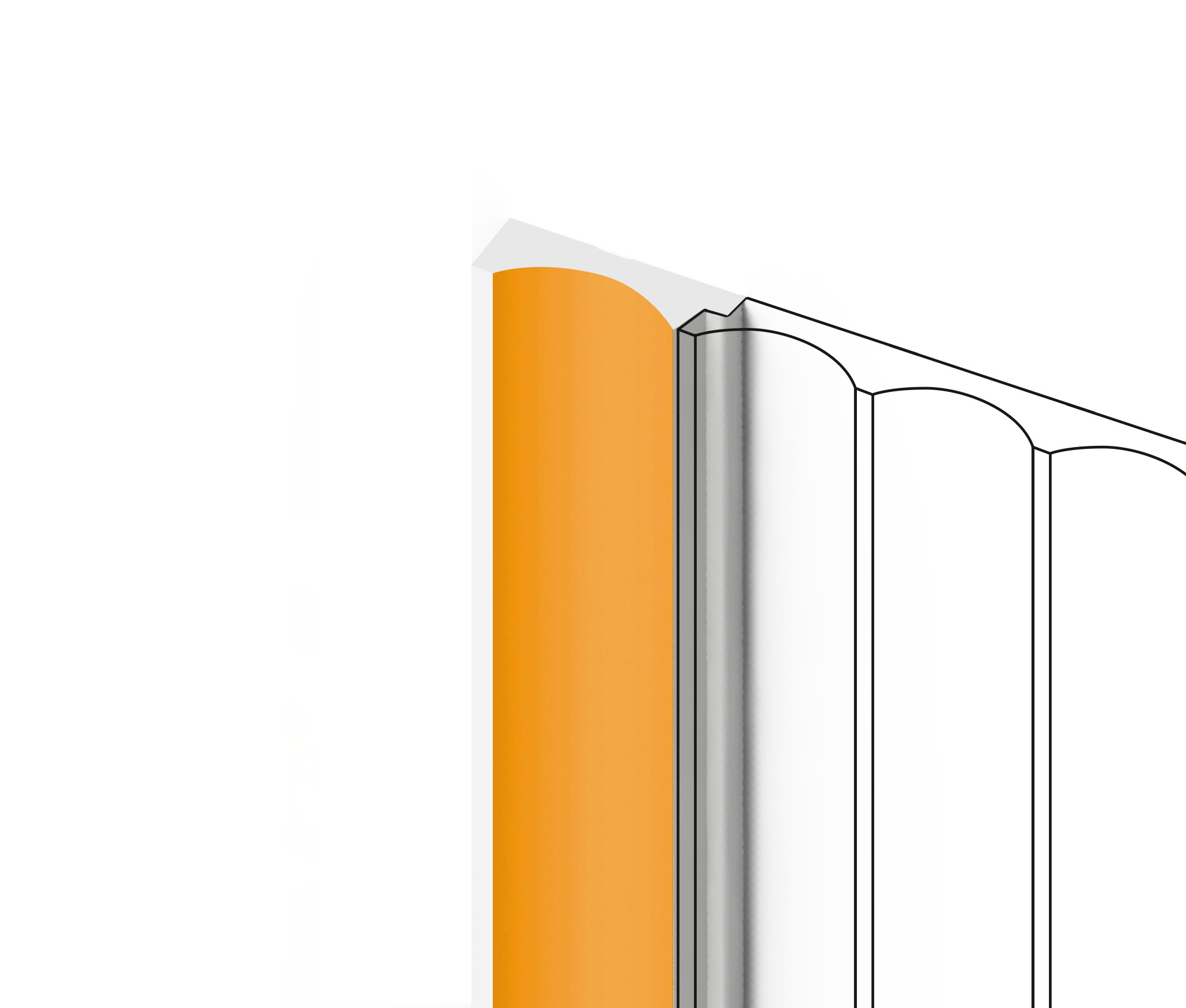 Финишный молдинг Hiwood LF139A Y5 2700×32×12