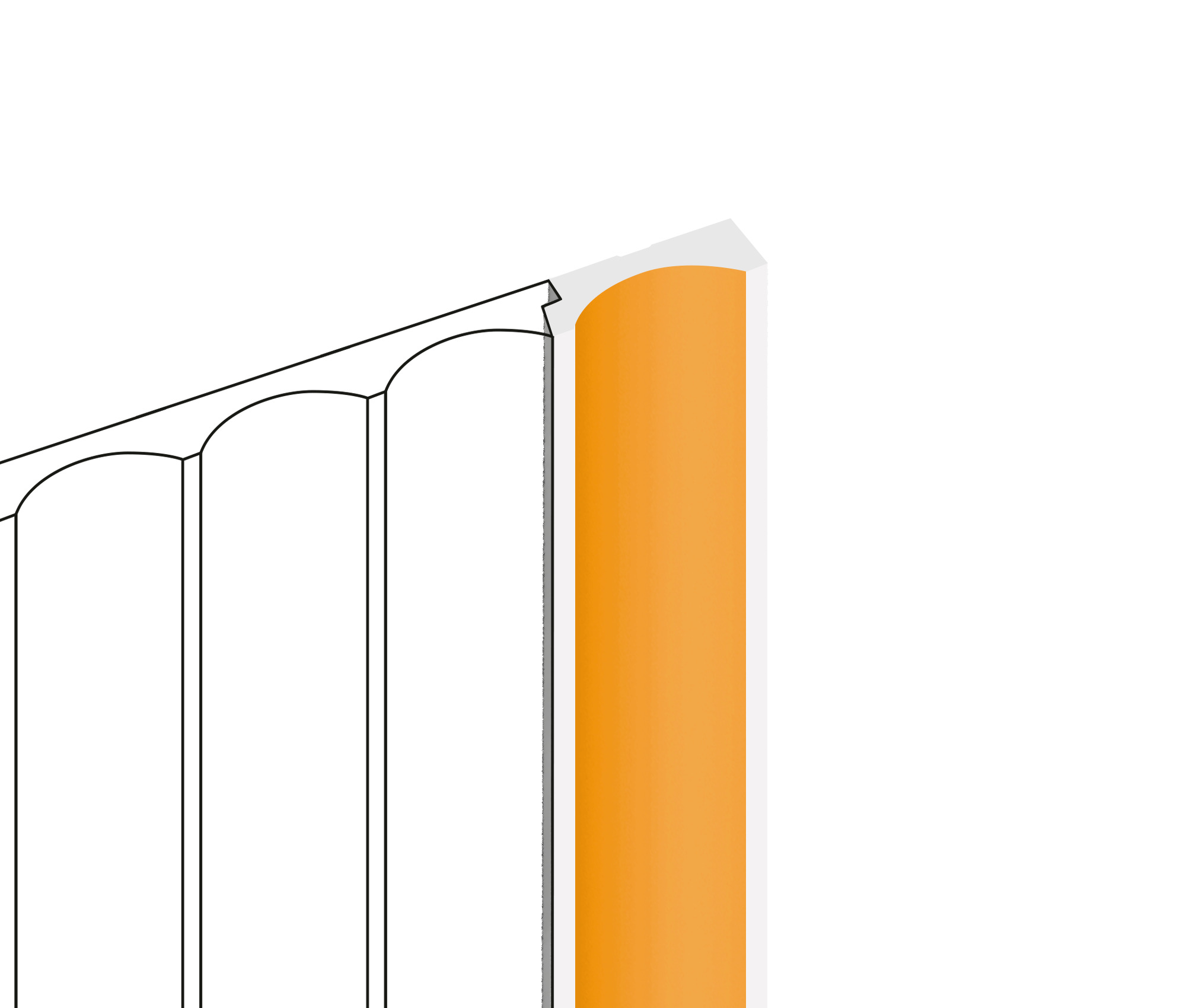 Финишный молдинг Hiwood LF139B Y5 2700×34×12