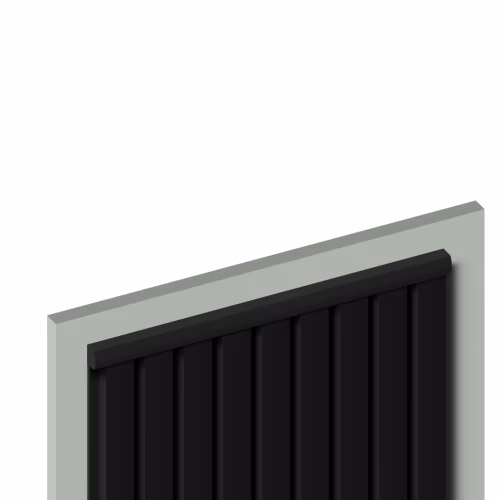 Молдинг из полистирола Hiwood D15V2 BK 2700×15×15