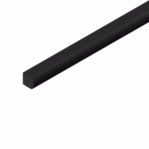 Молдинг из полистирола Hiwood D15V2 BK 2700×15×15
