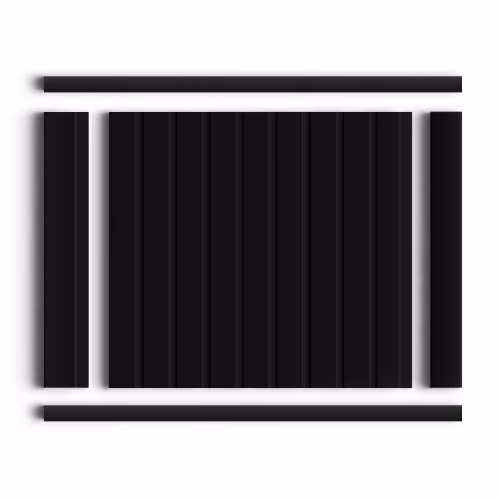 Молдинг из полистирола Hiwood D15V2 BK 2700×15×15