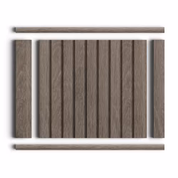 Молдинг из полистирола Hiwood D15V2 BR490 2700×15×15