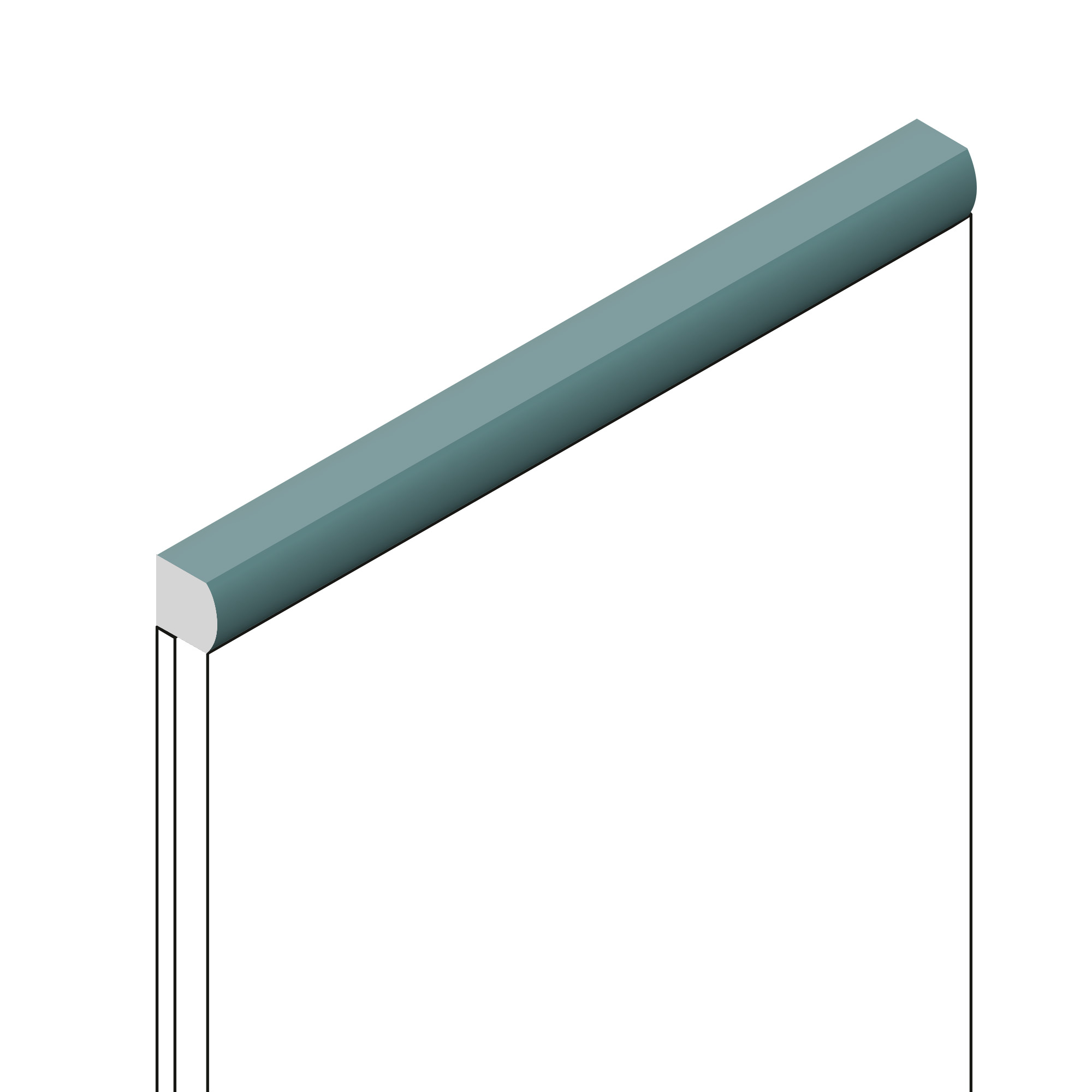 Молдинг из полистирола Hiwood D15V2 BU27 2700×15×15