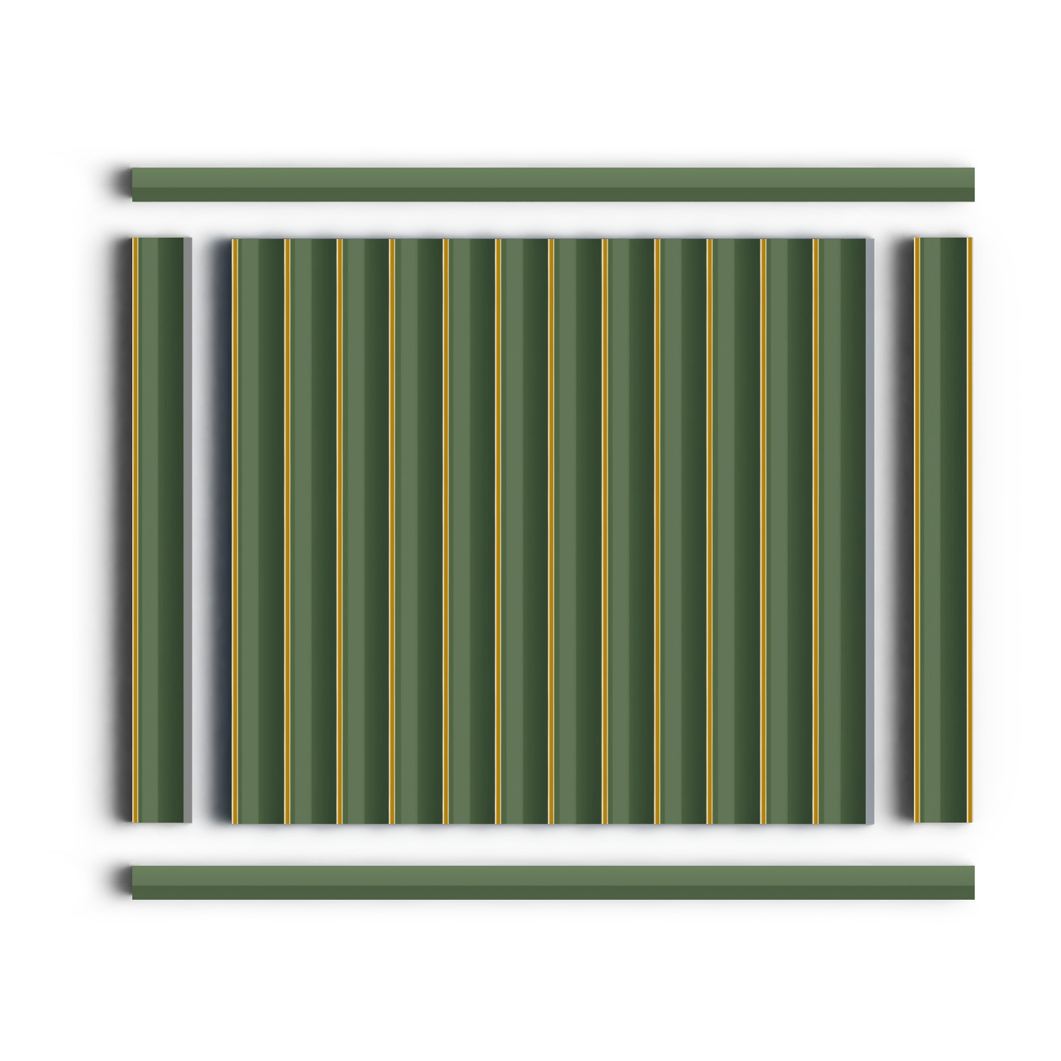 Молдинг из полистирола Hiwood D15V2 GN81G 2700×15×15