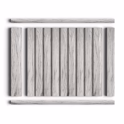 Молдинг из полистирола Hiwood D15V2 GR24 2700×15×15