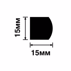Молдинг из полистирола Hiwood D15V2 GR24 2700×15×15