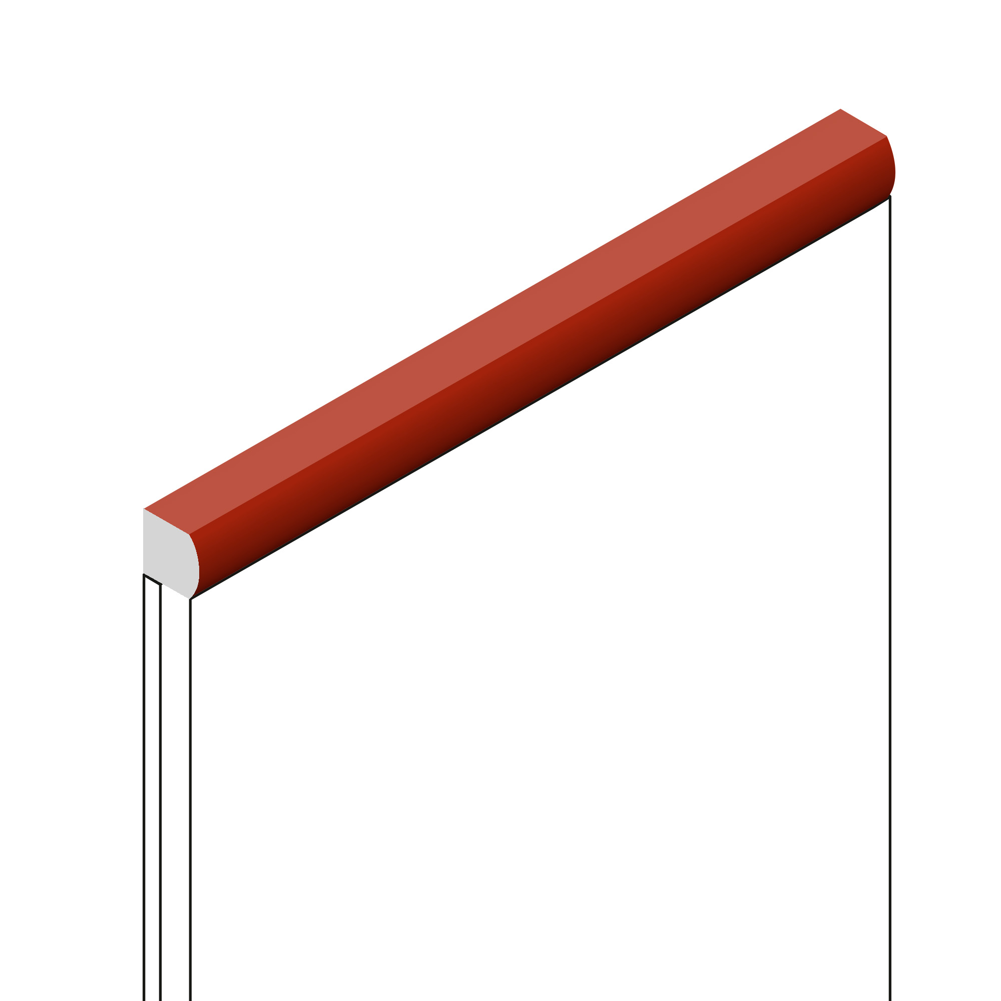 Молдинг из полистирола Hiwood D15V2 OR3G 2700×15×15