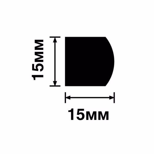 Молдинг из полистирола Hiwood D15V2 W36 2700×15×15