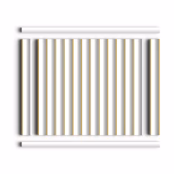 Молдинг из полистирола Hiwood D15V2 W41G 2700×15×15