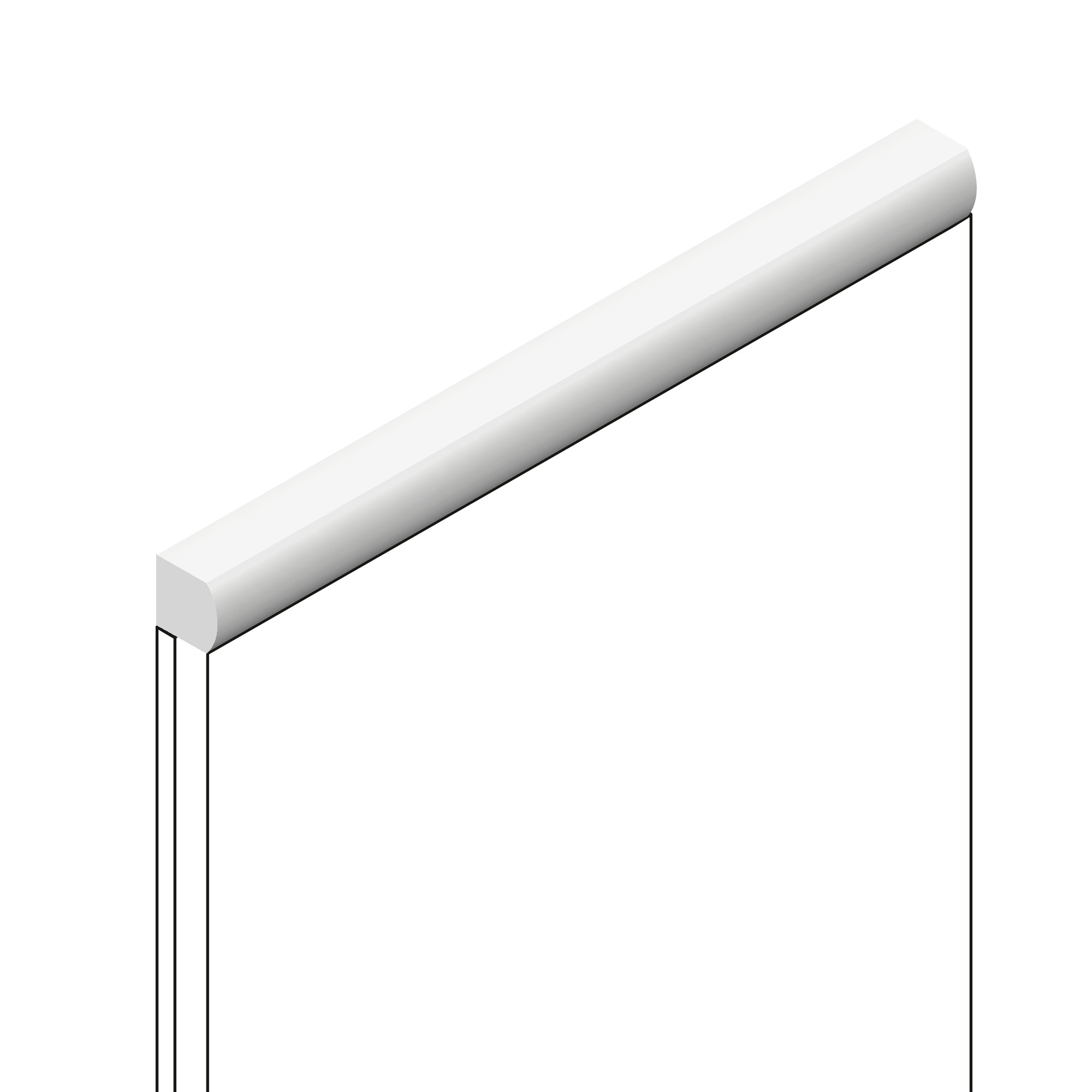 Молдинг из полистирола Hiwood D15V2 W49G 2700×15×15