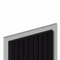 Молдинг из полистирола Hiwood D12V1 BK 2700×12×12