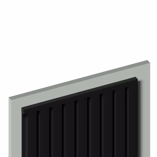 Молдинг из полистирола Hiwood D12V1 BK 2700×12×12