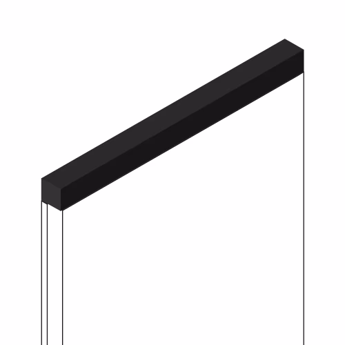 Молдинг из полистирола Hiwood D12V1 BK 2700×12×12