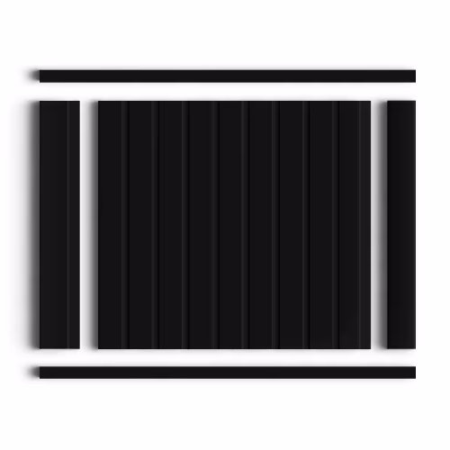Молдинг из полистирола Hiwood D12V1 BK 2700×12×12