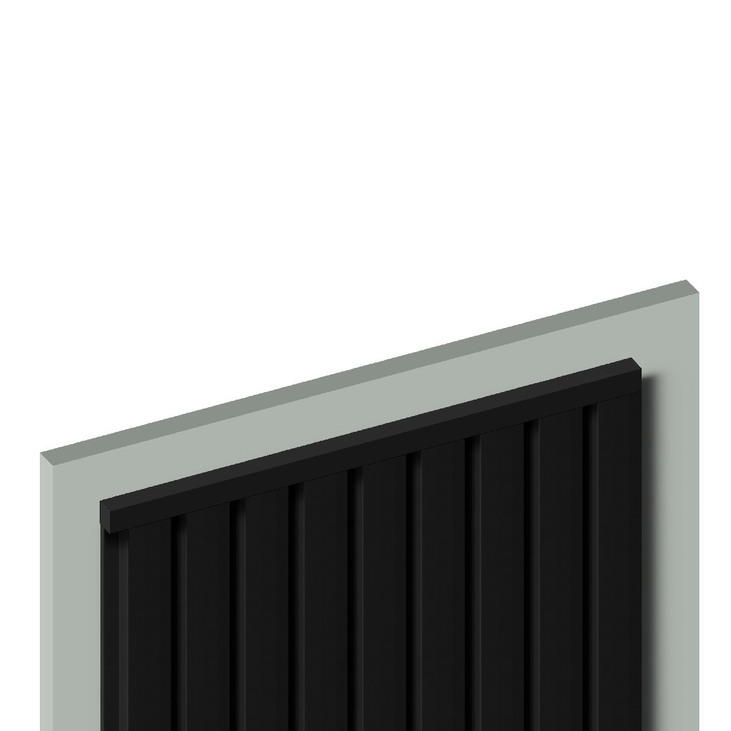 Молдинг из полистирола Hiwood D12V1 BK 2700×12×12