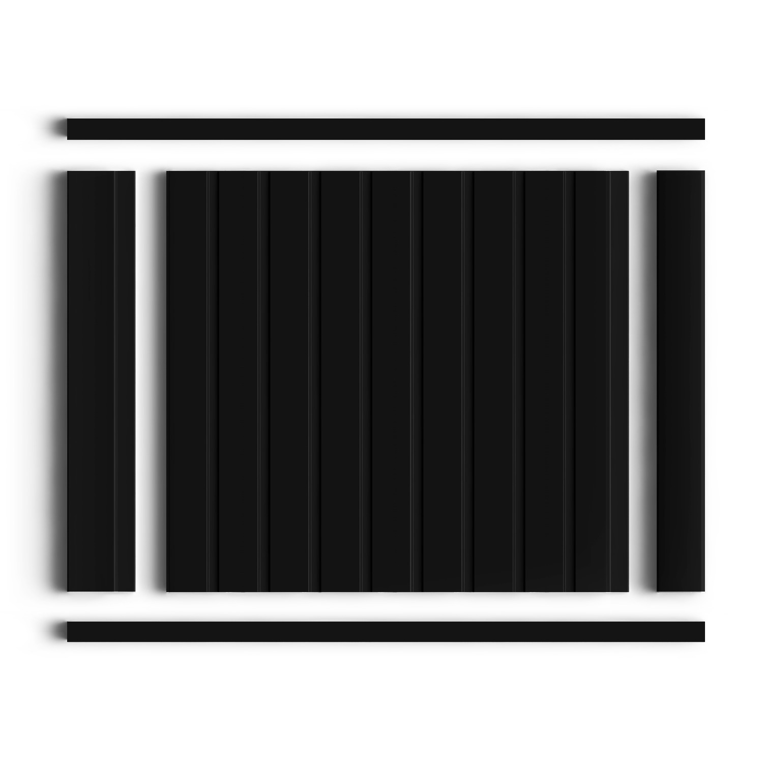 Молдинг из полистирола Hiwood D12V1 BK 2700×12×12