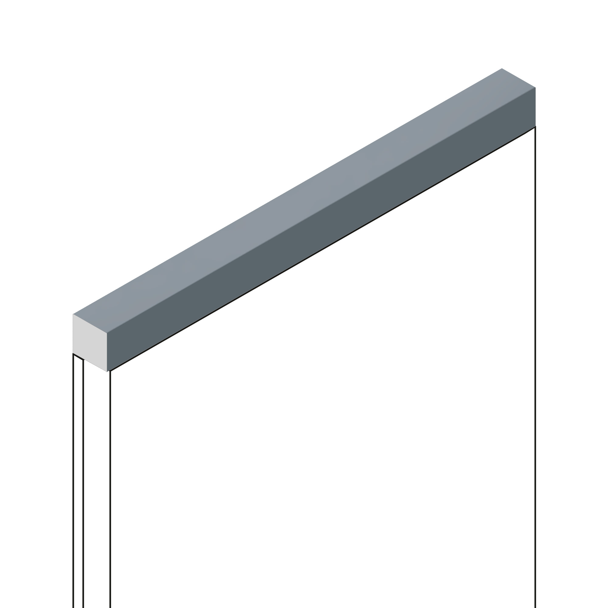 Молдинг из полистирола Hiwood D12V1 BU29 2700×12×12