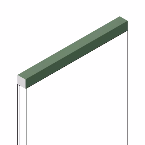 Молдинг из полистирола Hiwood D12V1 GN81G 2700×12×12