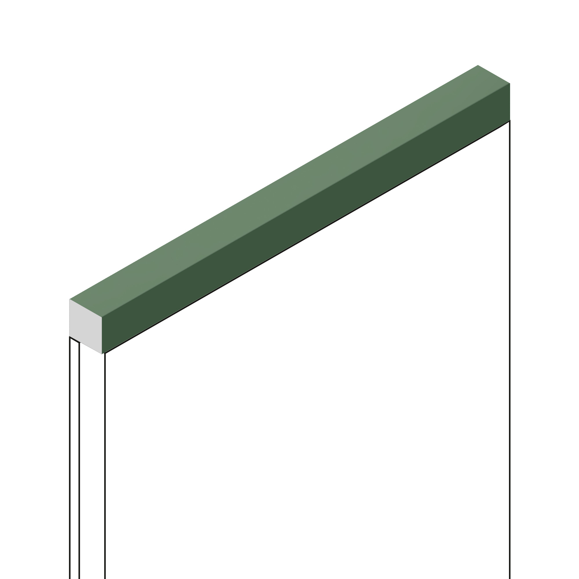 Молдинг из полистирола Hiwood D12V1 GN81G 2700×12×12