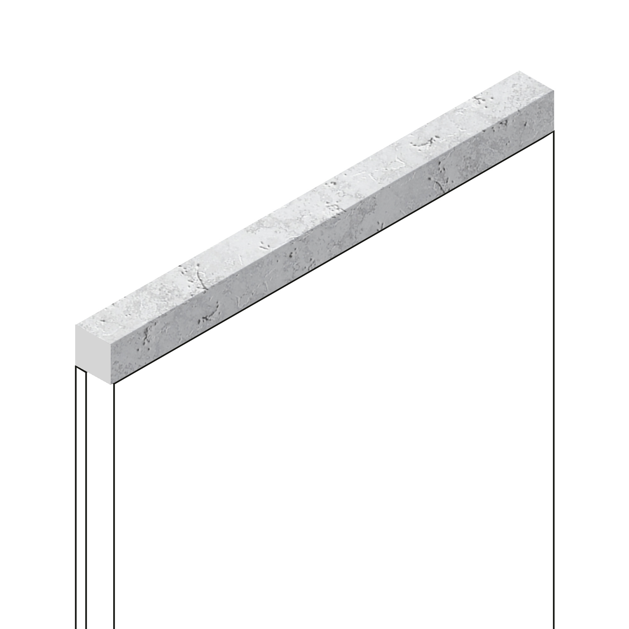 Молдинг из полистирола Hiwood D12V1 W50 2700×12×12