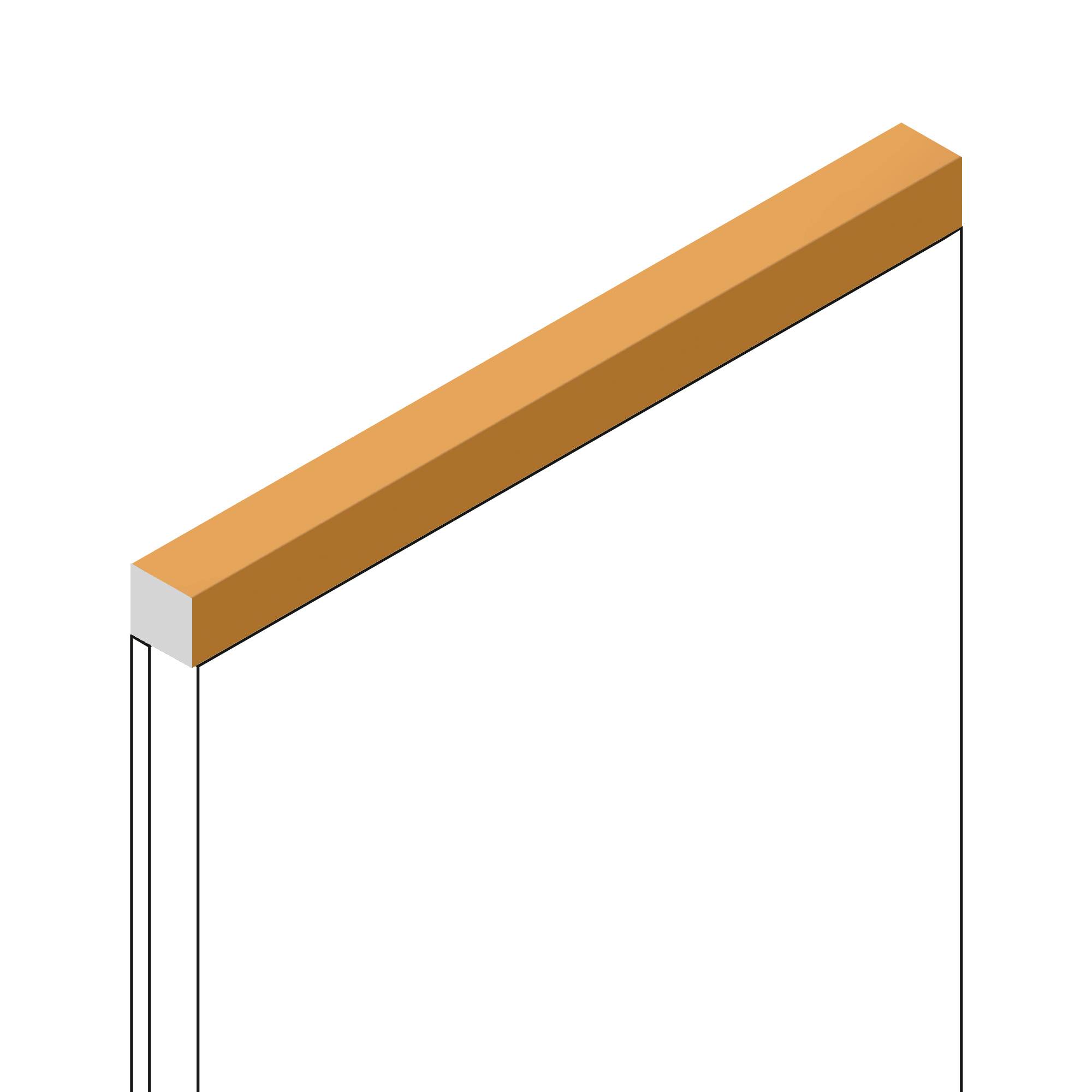 Молдинг из полистирола Hiwood D12V1 Y5 2700×12×12