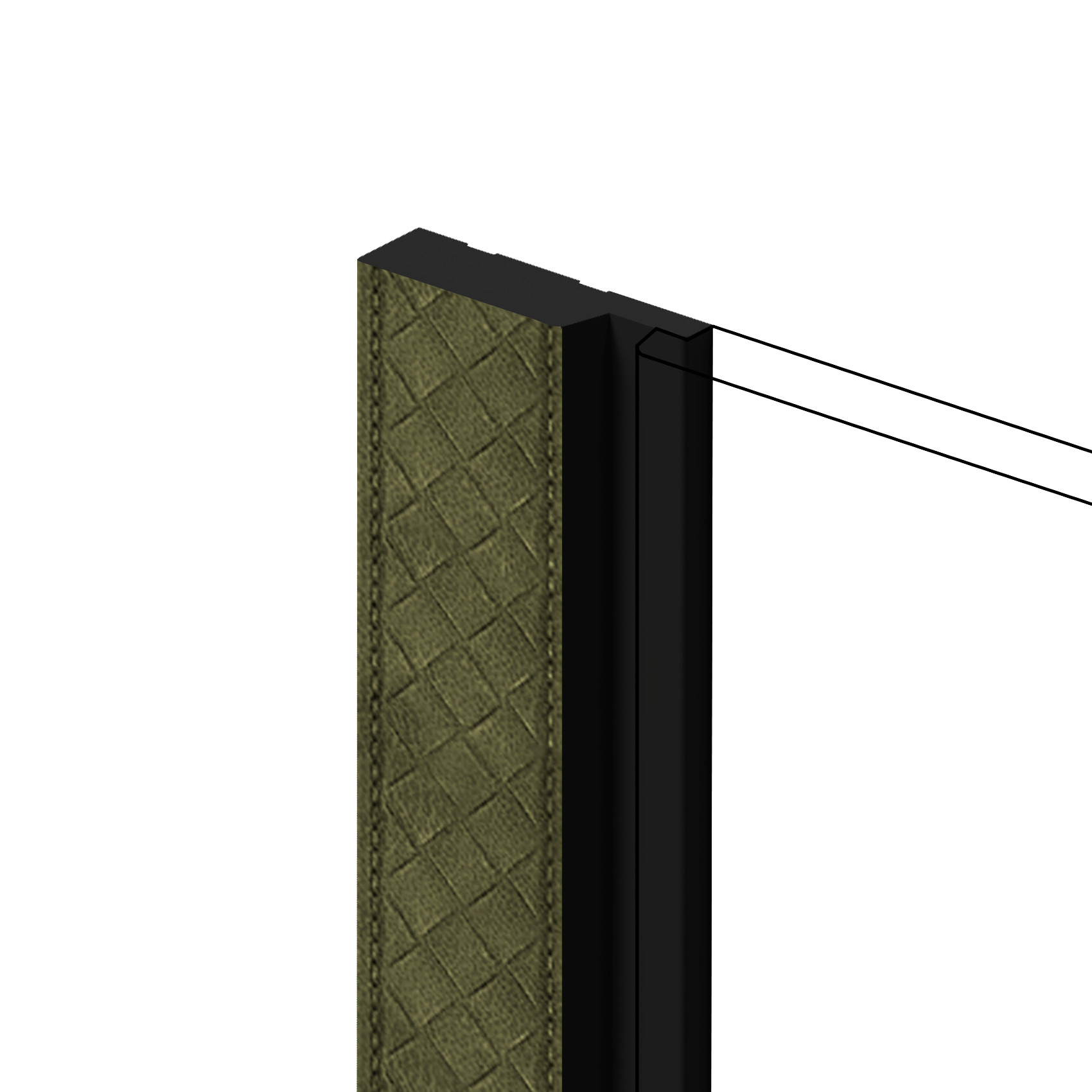 Финишный молдинг Hiwood LF124A GN83K 2700×42×12