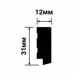 Финишный молдинг Hiwood LF124B GR27K 2700×31×12