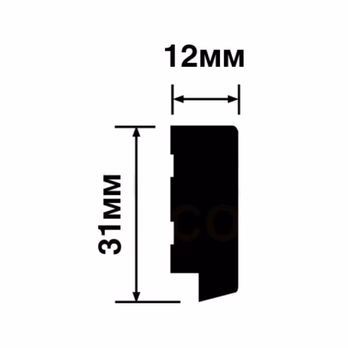 Финишный молдинг Hiwood LF124B GR27K 2700×31×12