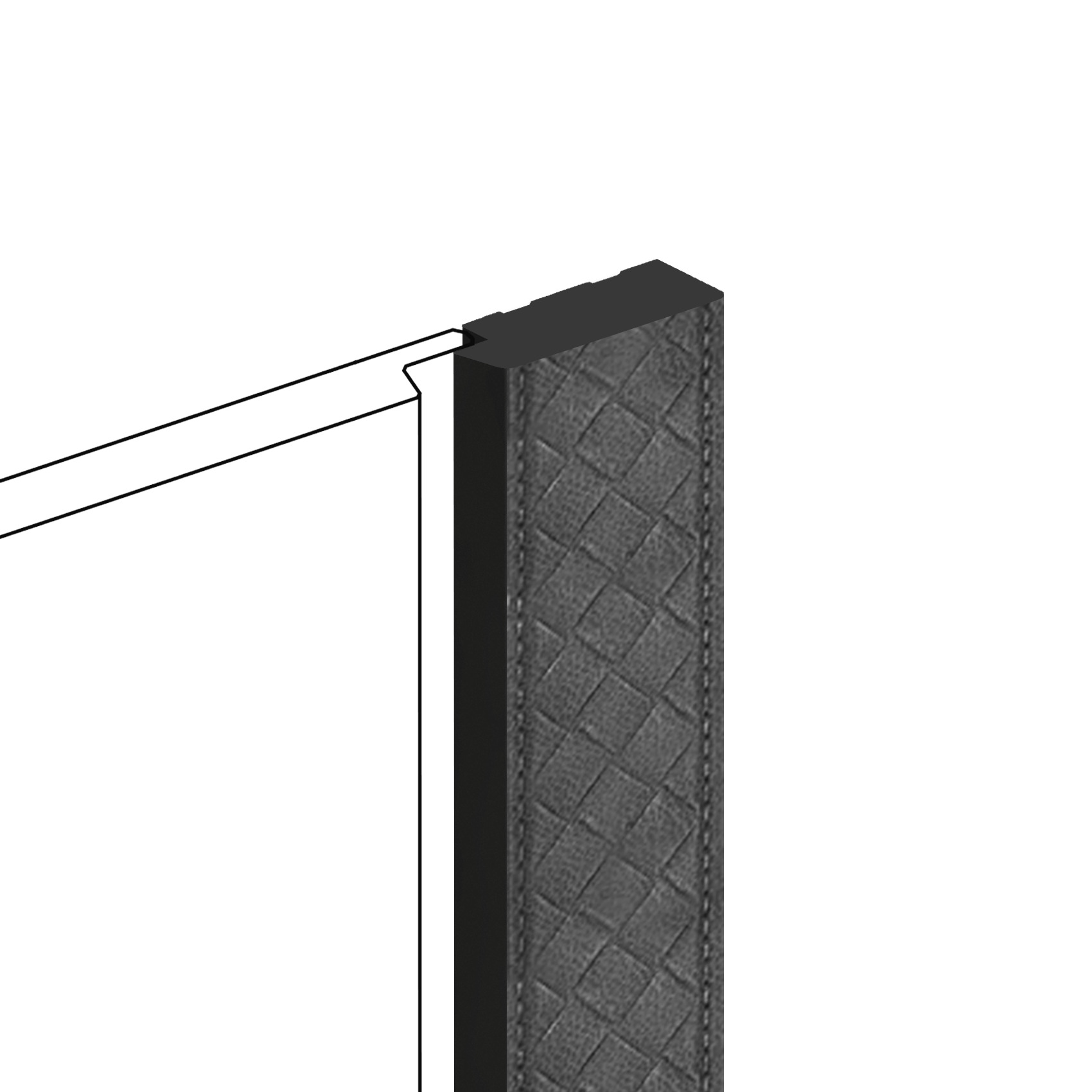 Финишный молдинг Hiwood LF124B GR27K 2700×31×12