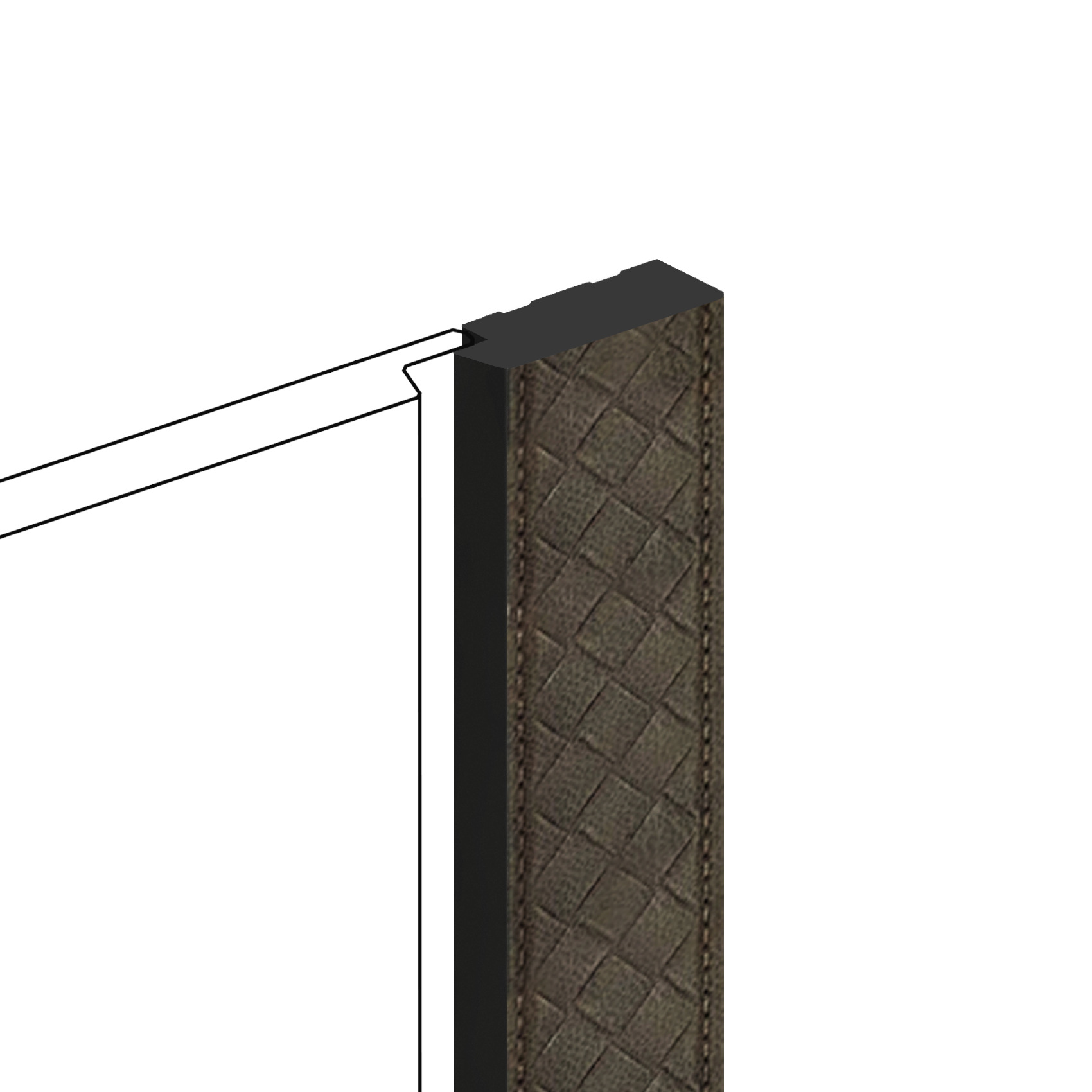 Финишный молдинг Hiwood LF124B BR497K 2700×31×12