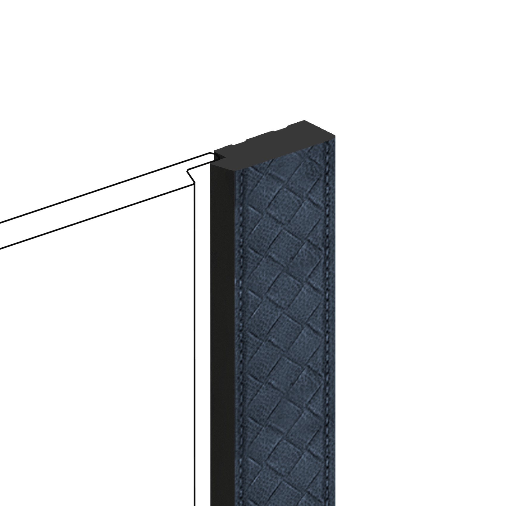 Финишный молдинг Hiwood LF124B BU28K 2700×31×12