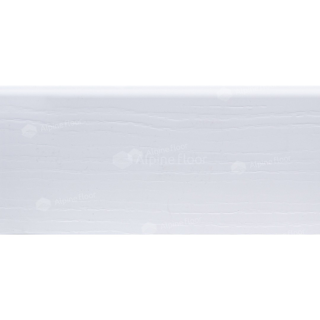 Плинтус Alpine Floor Rico Concept 80 Белый с тиснением RC80001 2200×80×20