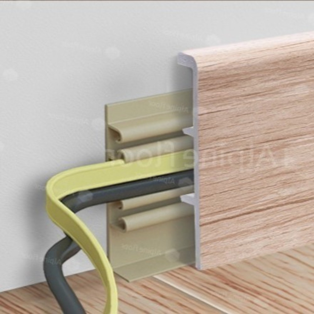 Плинтус Alpine Floor Rico Concept 80 Секвойя кремовая RC80011 2200×80×20