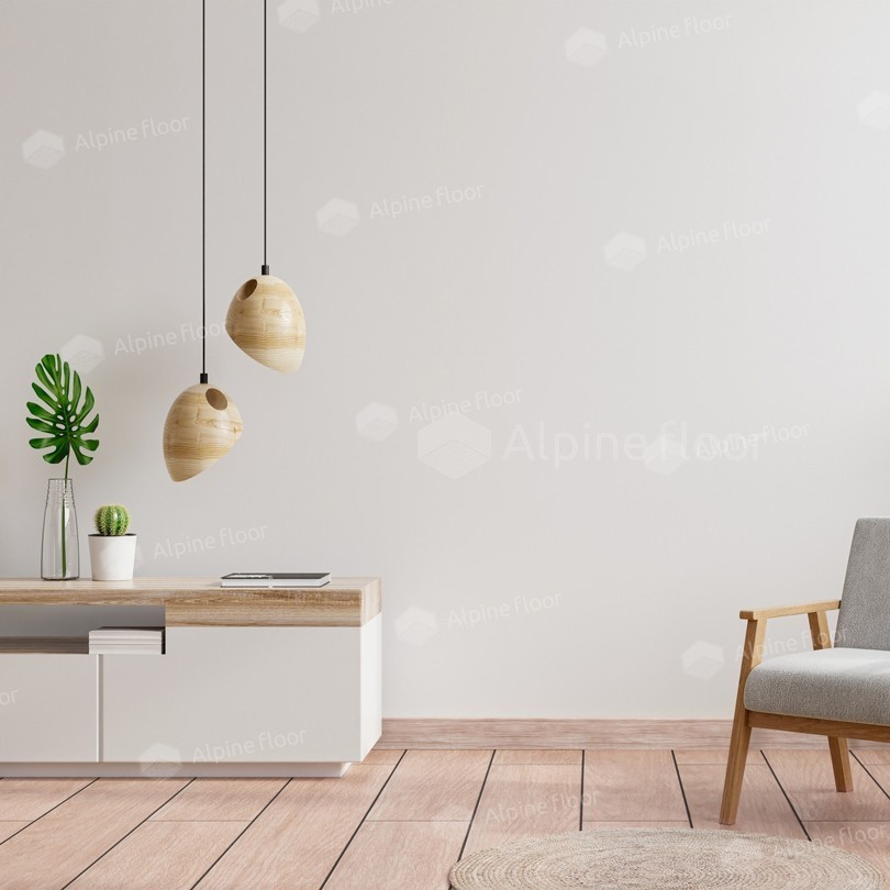 Плинтус Alpine Floor Rico Concept 80 Секвойя кремовая RC80011 2200×80×20 фото в интерьере