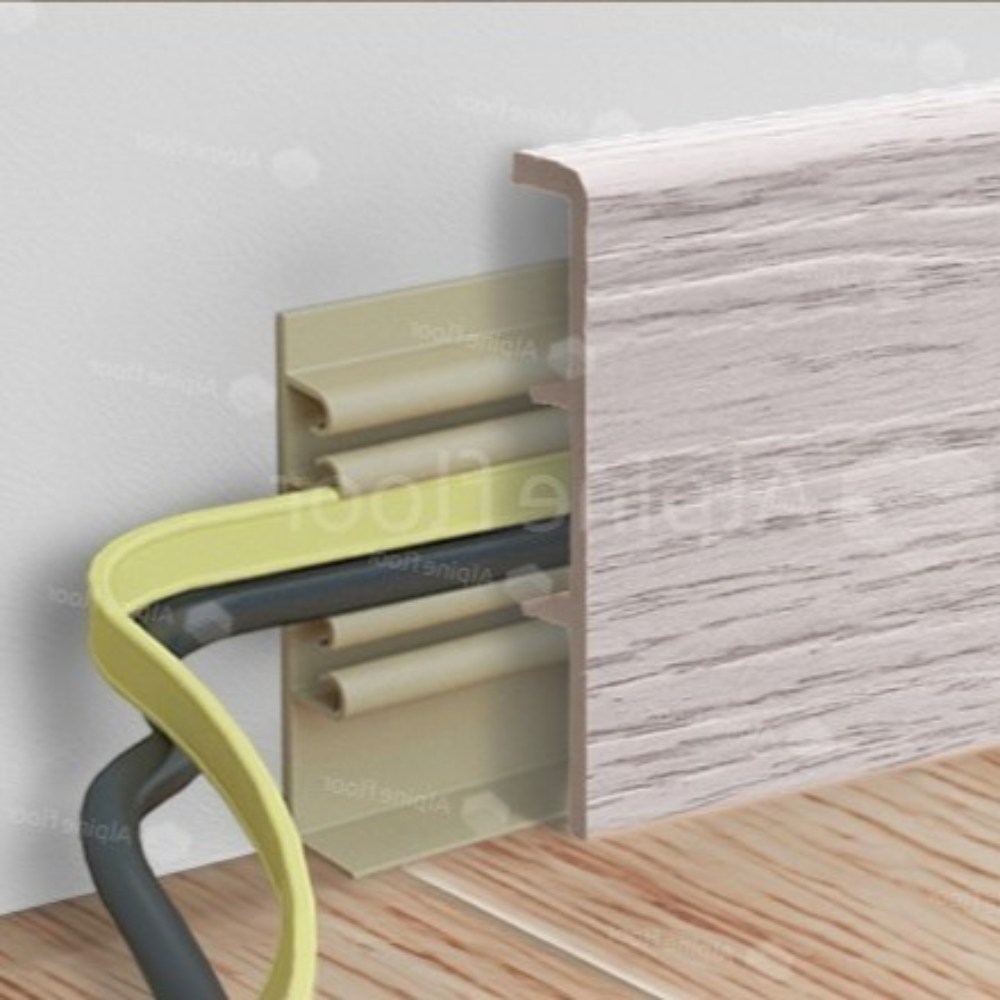 Плинтус Alpine Floor Rico Concept 80 Ясень норд RC80201 2200×80×20