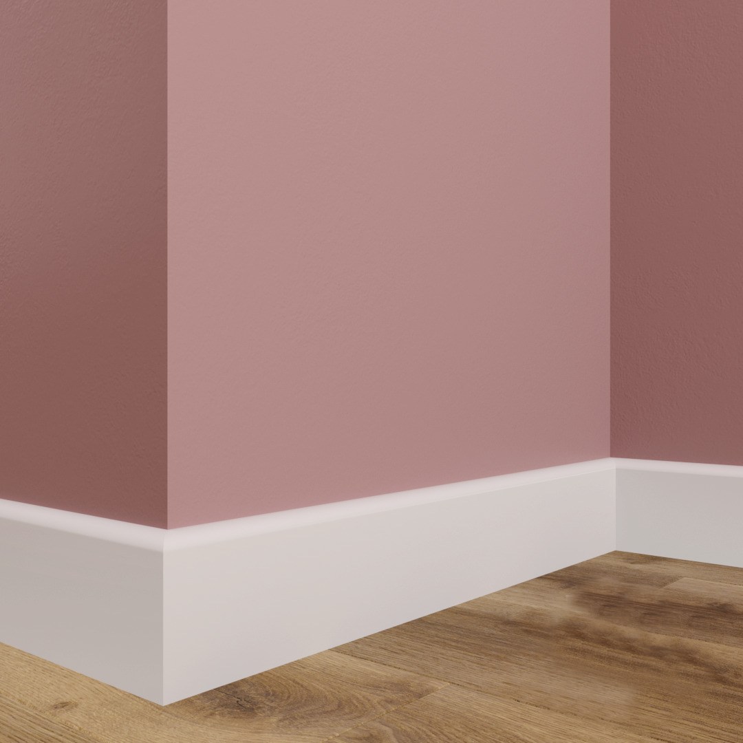 Плинтус МДФ под покраску Evrowood PN 051 2000×100×12 фото в интерьере