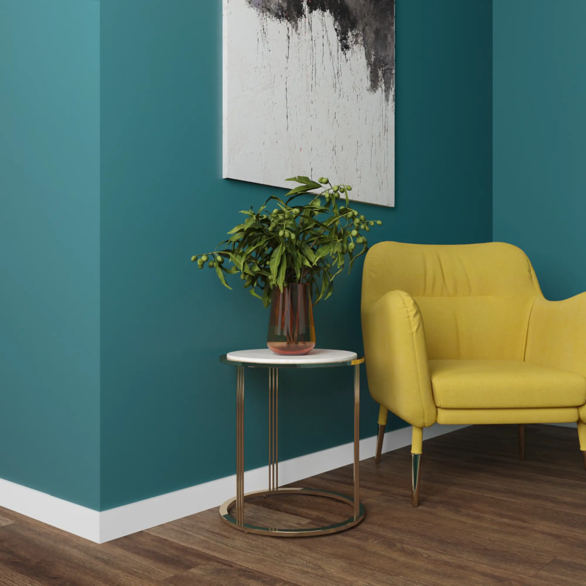 Молдинг МДФ под покраску Evrowood М 08 2000×80×12 фото в интерьере