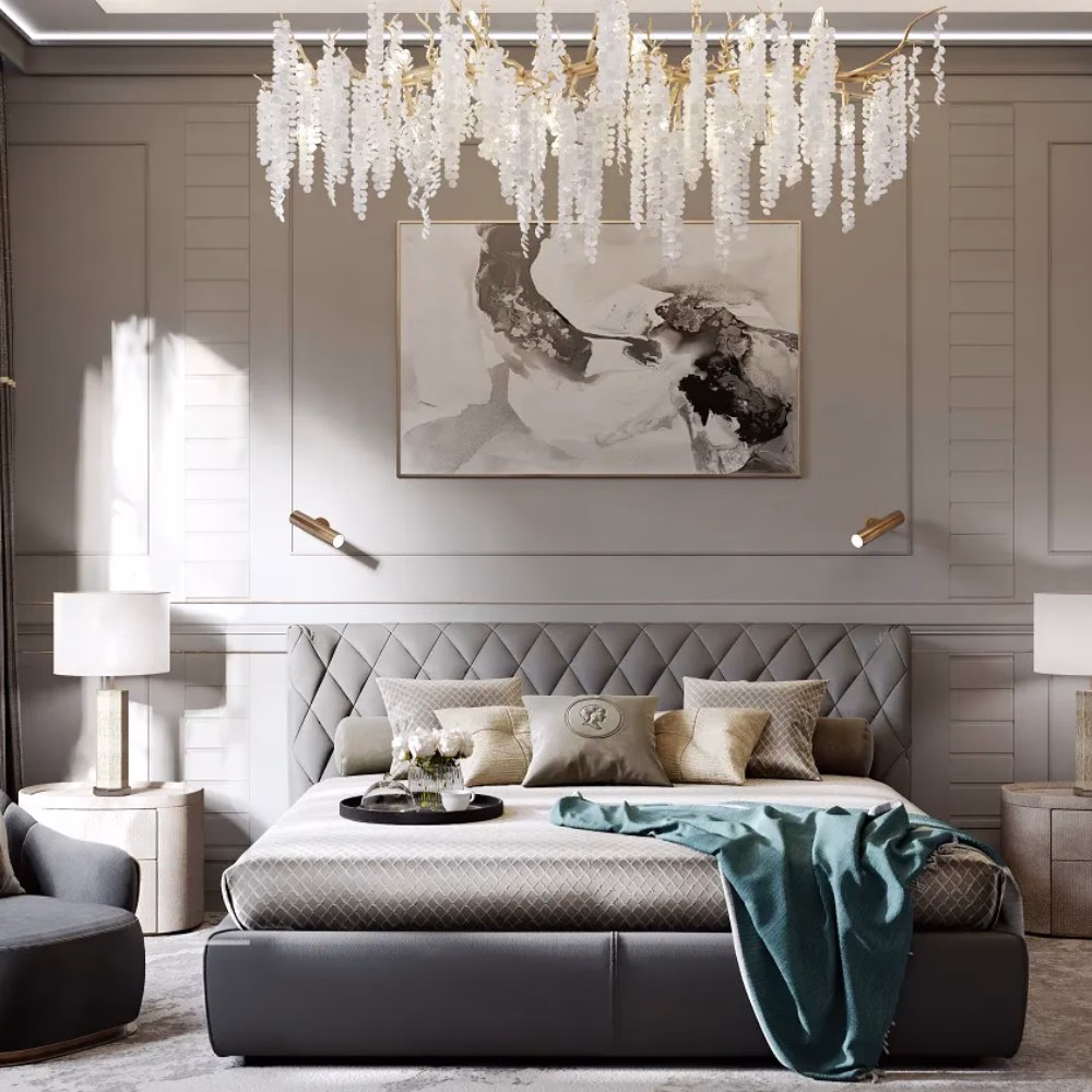 Стеновая панель из полистирола под покраску Decor-Dizayn Грани DD921 2000×220×10 фото в интерьере