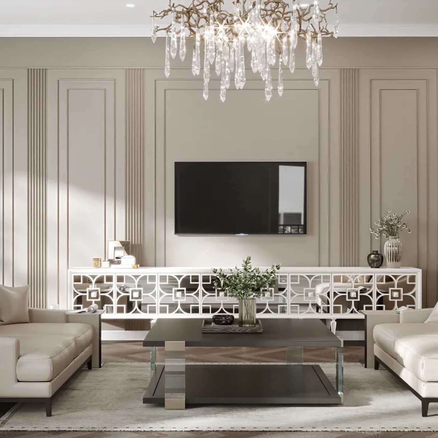 Стеновая панель из полистирола под покраску Decor-Dizayn Грани DD922 3000×220×13 фото в интерьере