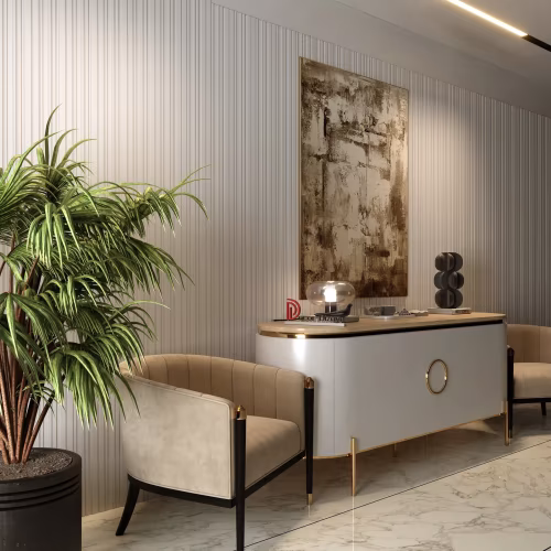 Стеновая панель из полистирола под покраску Decor-Dizayn Modern DD924 2000×150×10