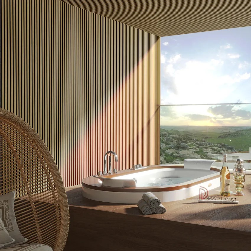 Стеновая панель из полистирола Decor-Dizayn 904-63SH 3000×150×10 фото в интерьере