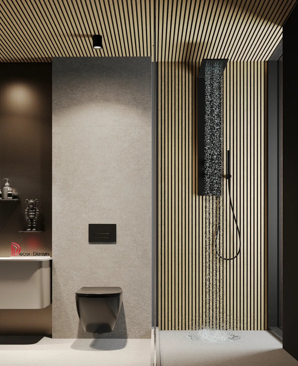 Стеновая панель из полистирола Decor-Dizayn 904-63SH 3000×150×10 фото в интерьере