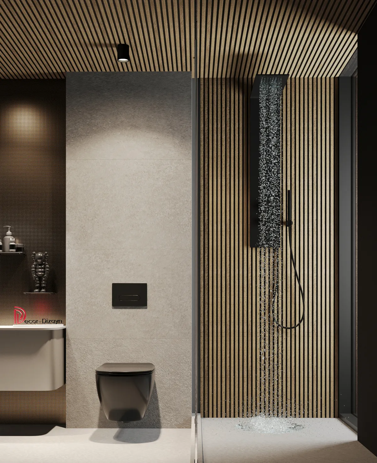 Стеновая панель из полистирола Decor-Dizayn 904-64SH 3000×150×10 фото в интерьере