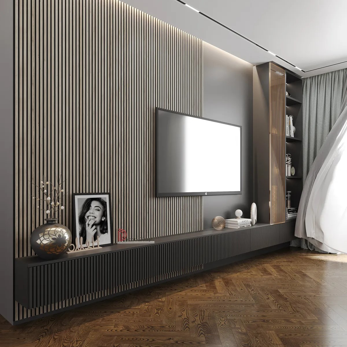 Стеновая панель из полистирола Decor-Dizayn 904-65SH 3000×150×10 фото в интерьере