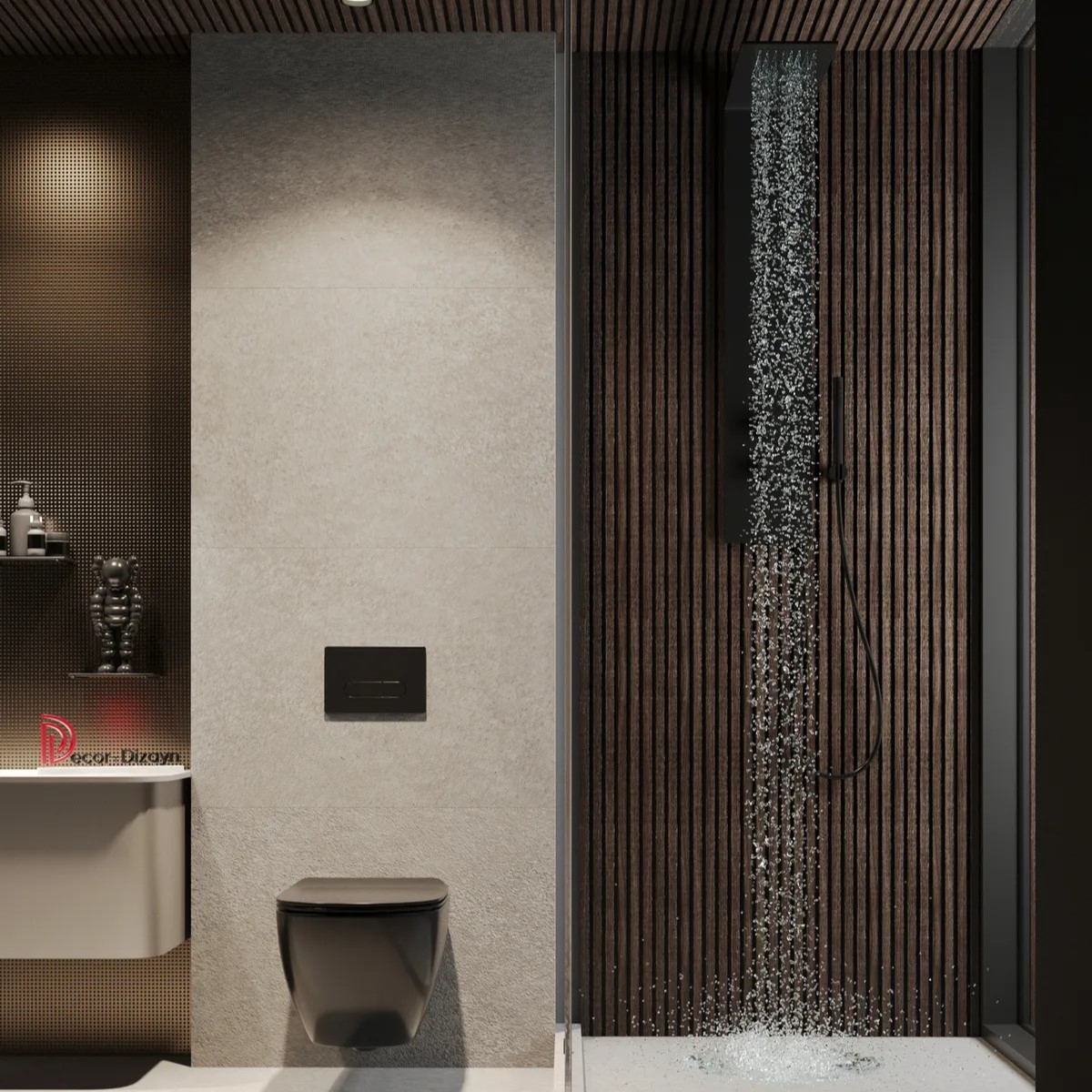 Стеновая панель из полистирола Decor-Dizayn 904-67SH 3000×150×10 фото в интерьере