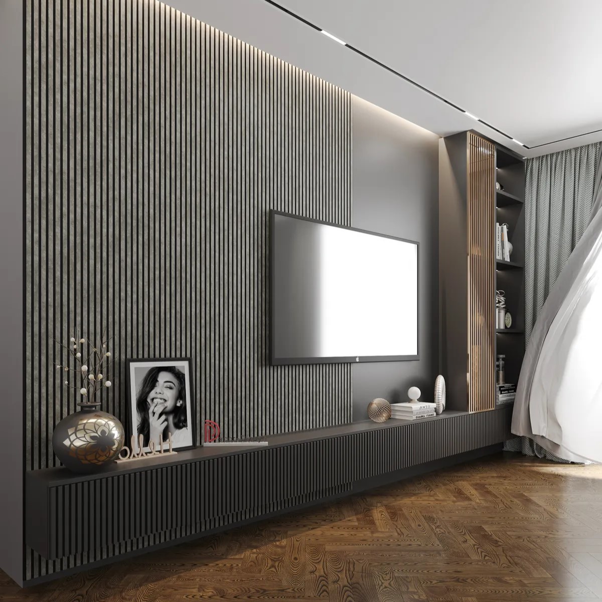 Стеновая панель из полистирола Decor-Dizayn 904-69 3000×150×10 фото в интерьере