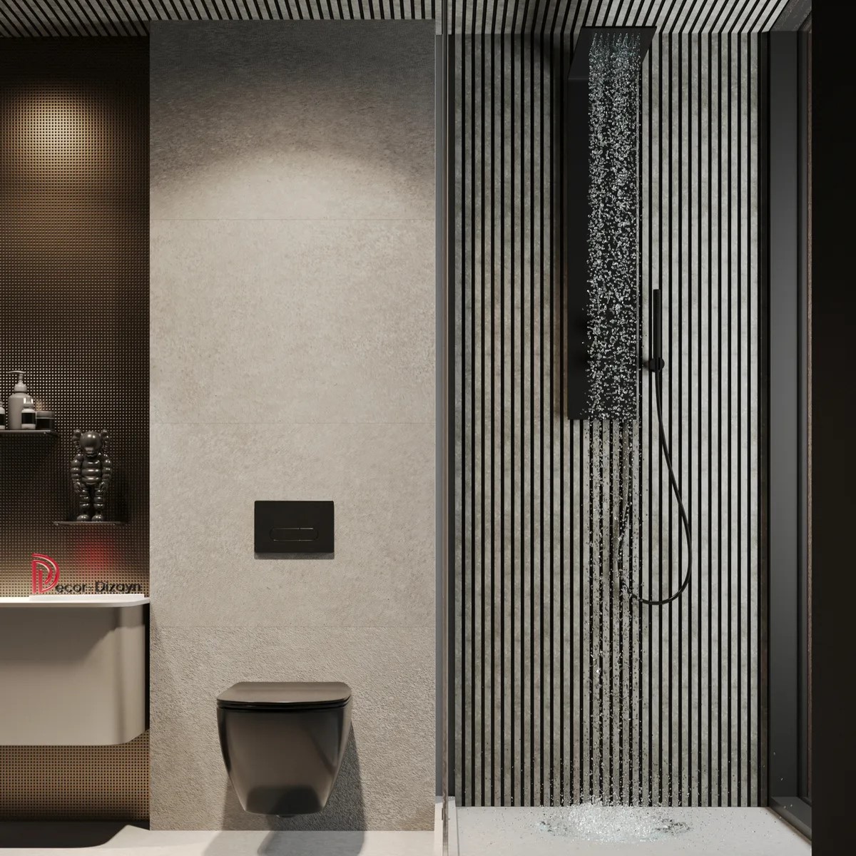 Стеновая панель из полистирола Decor-Dizayn 904-69 3000×150×10 фото в интерьере