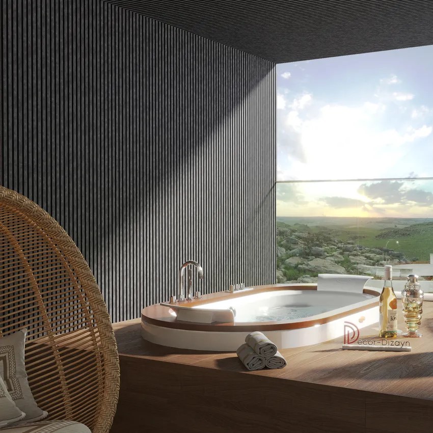 Стеновая панель из полистирола Decor-Dizayn 904-70 3000×150×10 фото в интерьере