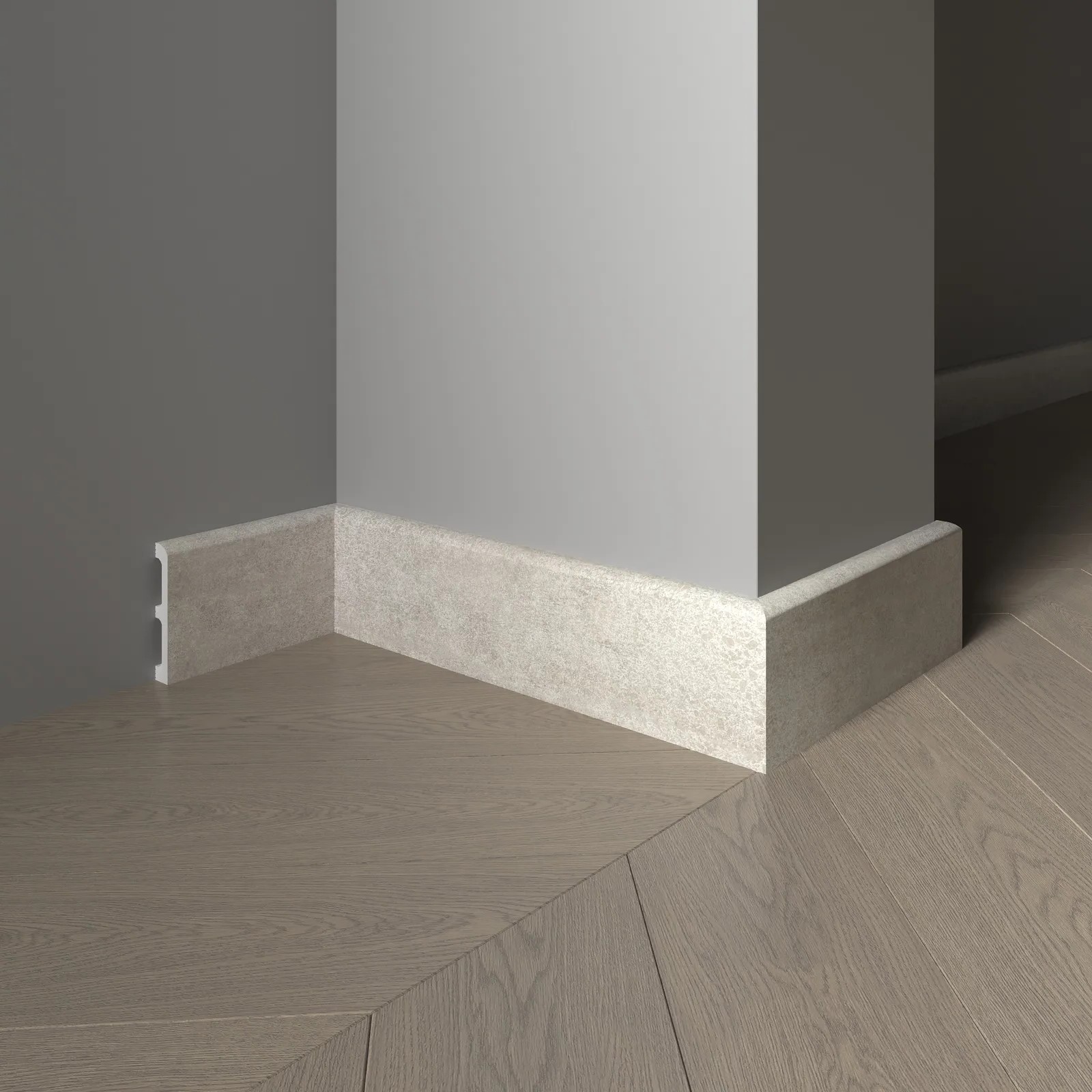 Плинтус  Decor-Dizayn 706-25 2400×80×13 фото в интерьере