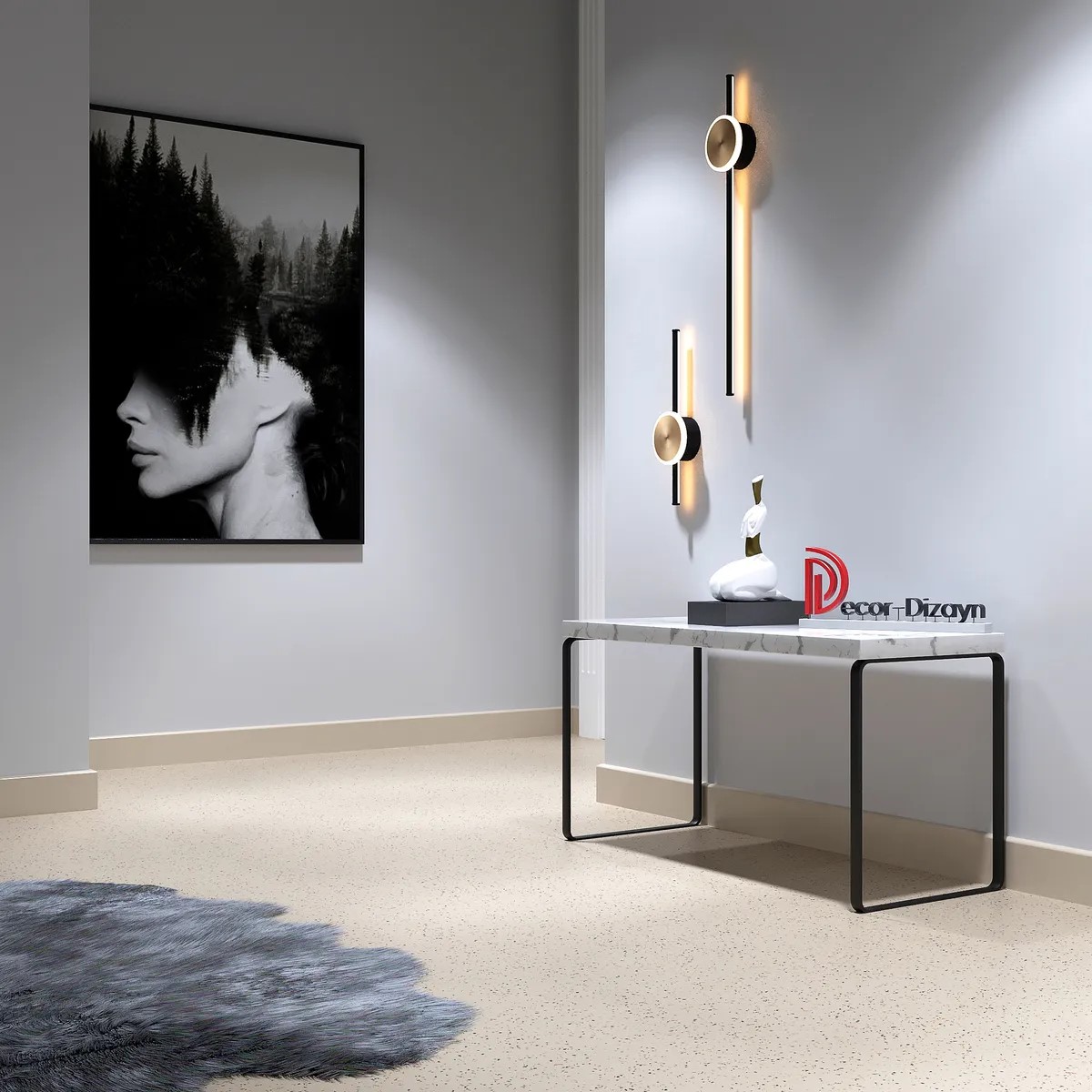 Плинтус  Decor-Dizayn 706-74 2400×80×13 фото в интерьере